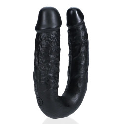Real Rock Double Gode U Shape 12 x 3cm Noir